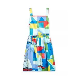 Polo Ralph Lauren Big Girl's 14 Sailboat Print Cotton Dress